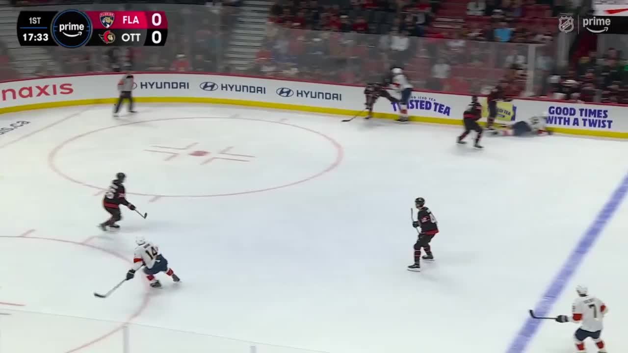 Nick Cousins with a Hit vs. Florida Panthers