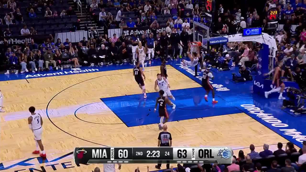Franz Wagner rocks the rim