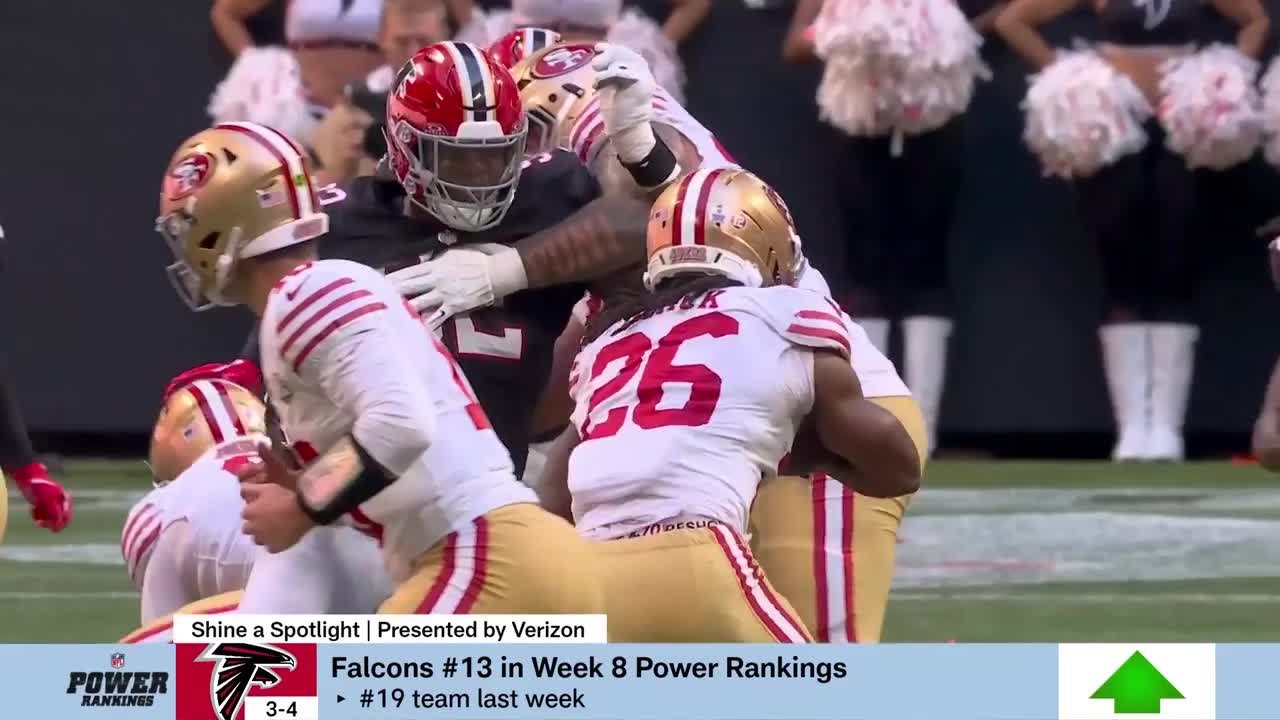 Falcons move up 6 spots to No. 13 'Power Rankings'