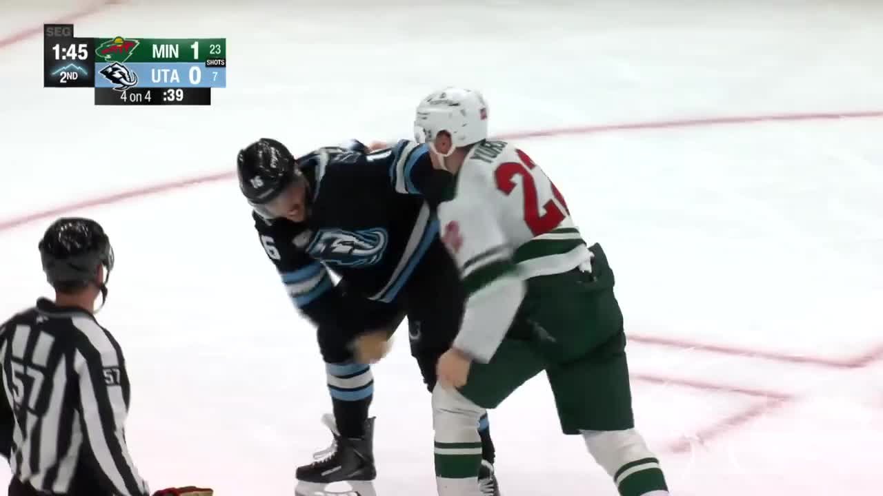 Vincent Trocheck with a Hit vs. Minnesota Wild