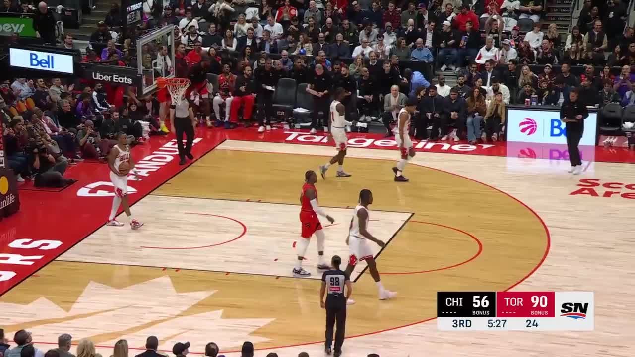 RJ Barrett hammers it home