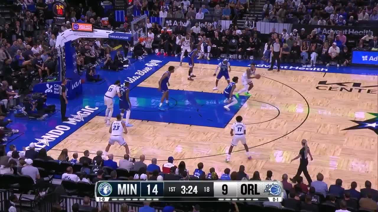 Goga Bitadze with the big dunk