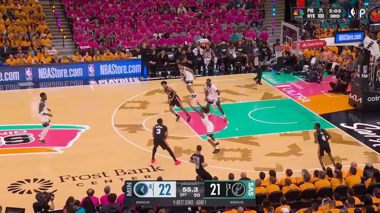 Dylan Harper rocks the rim