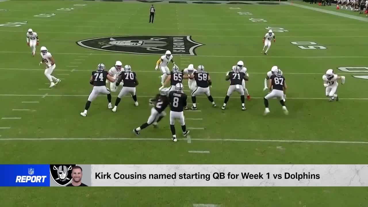Gregg Rosenthal analyzes Raiders' decision to name Kirk Cousins their Week 1 starter 'The NFL Report'