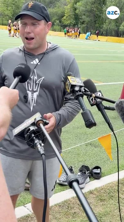 ASU head coach Kenny Dillingham speaks on Day 2 of Camp Tontozona