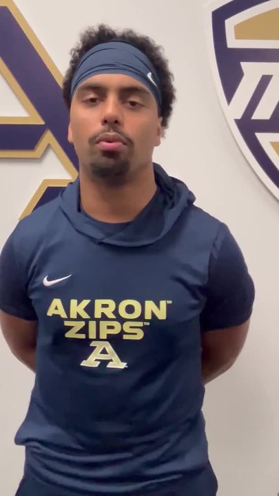 Akron football player Cyrus Durham talks ahead of 2026 season, Video