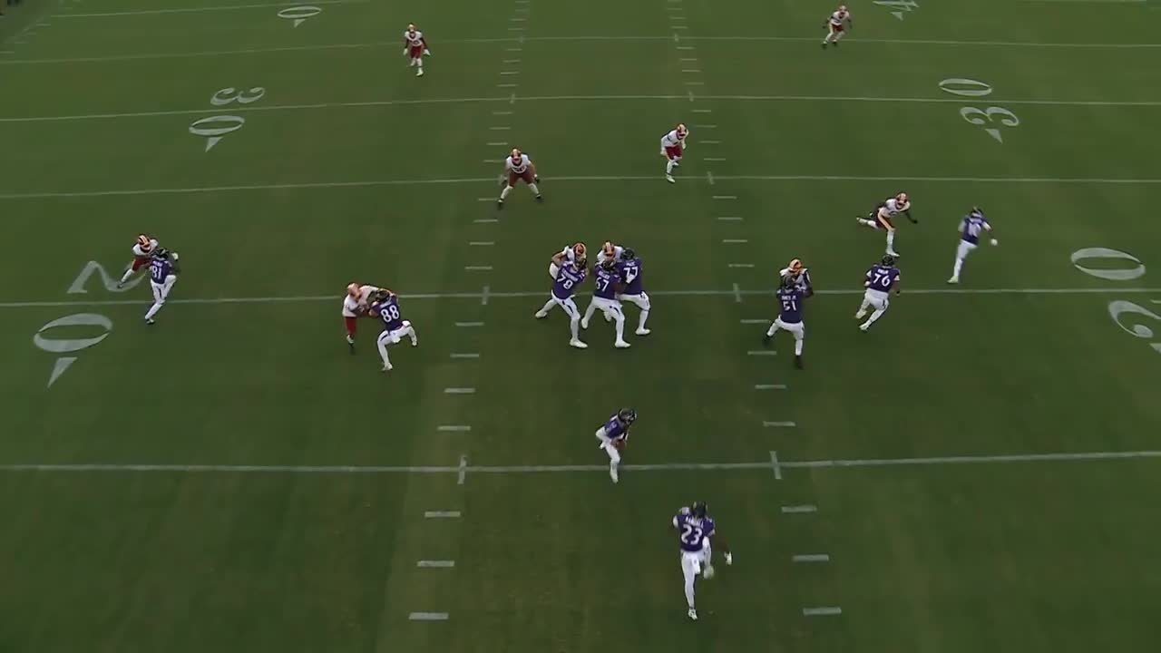 Can't-Miss Play: Adam Randall channels Derrick Henry with strong stiff-arm on 24-yard run