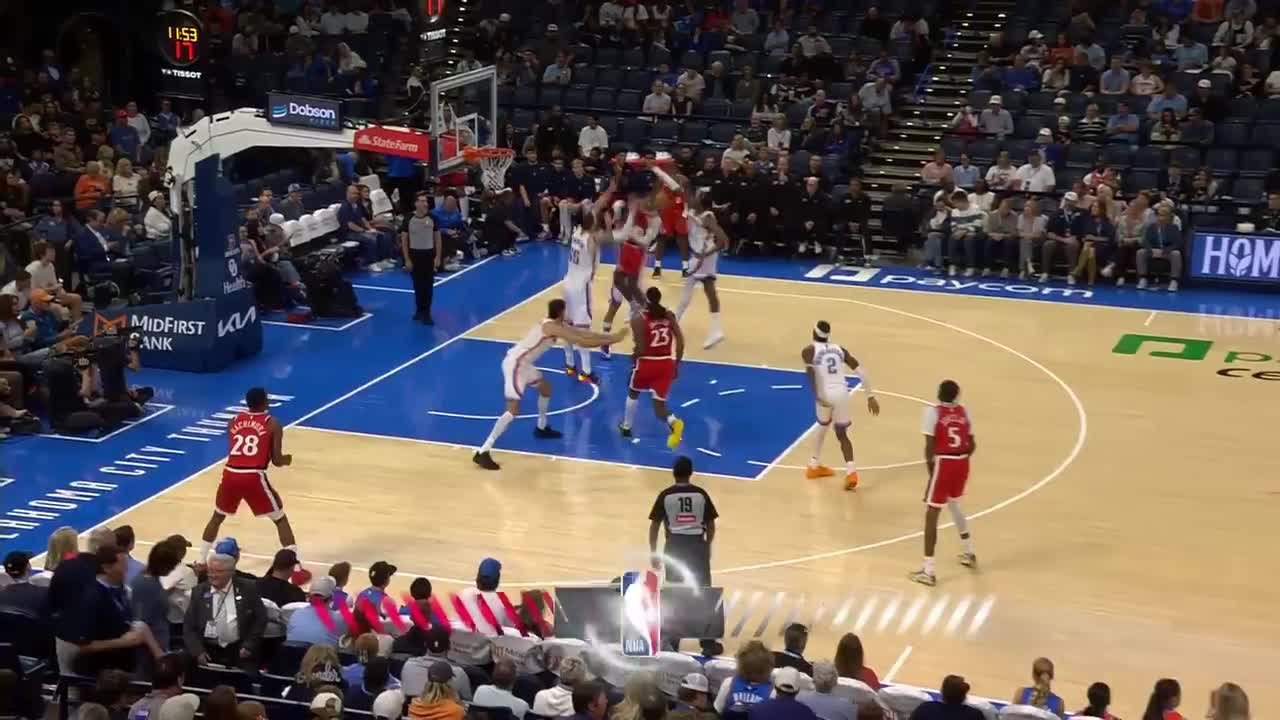 Isaiah Jackson with the flush