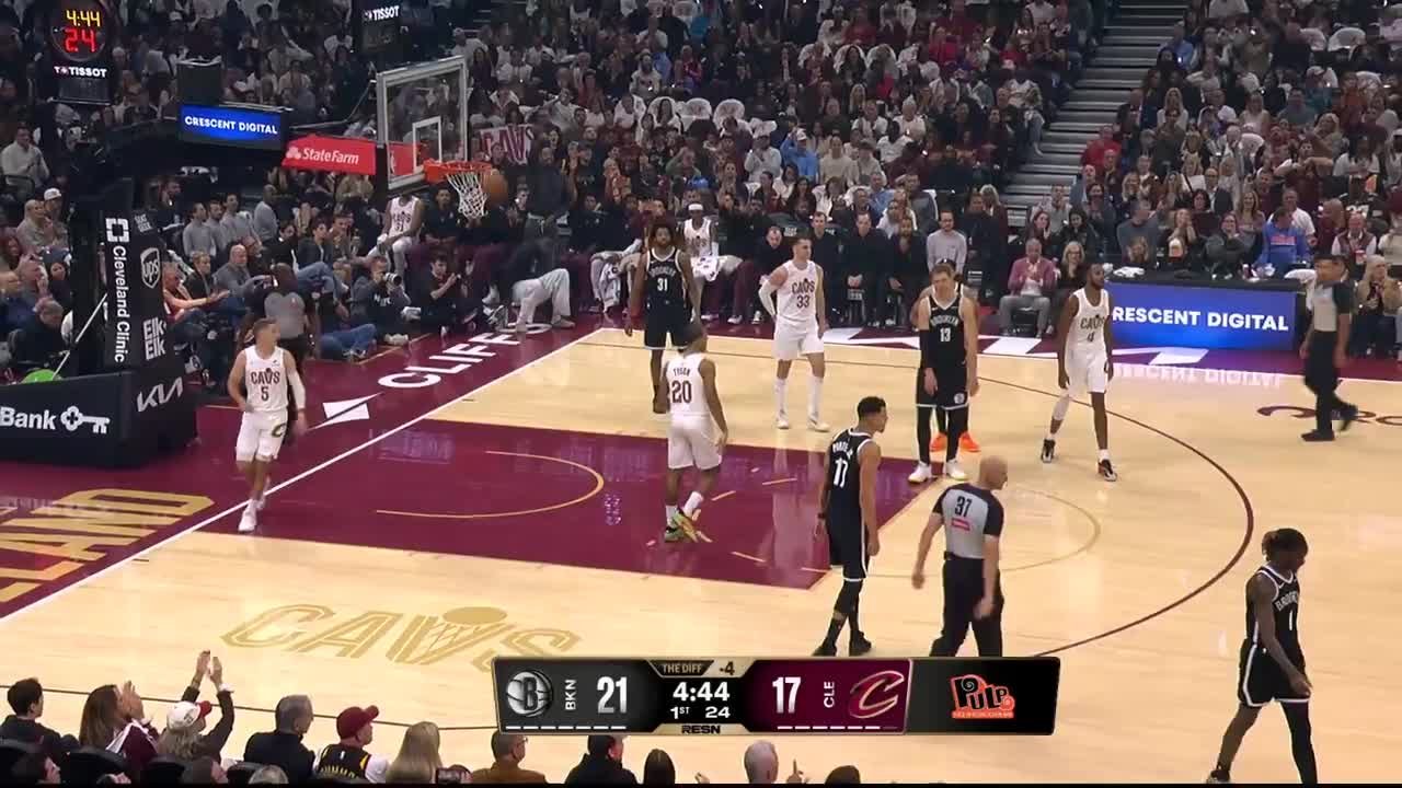 James Harden finishes through contact