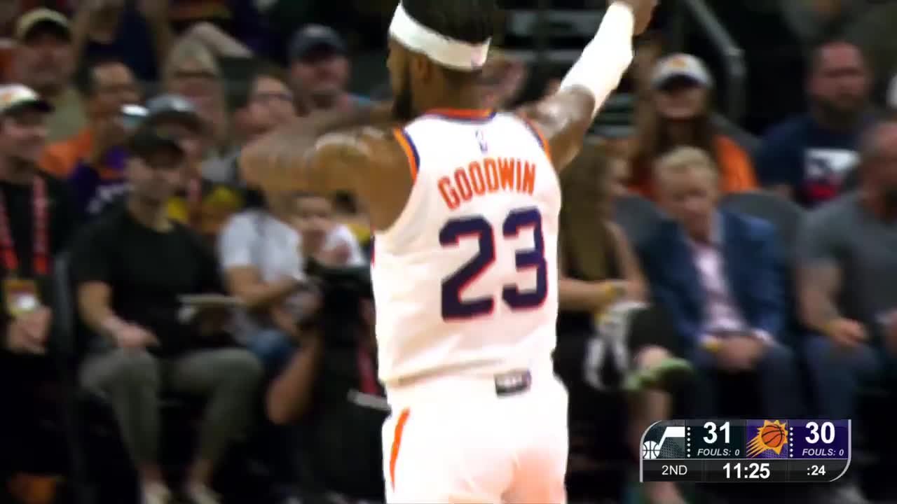 What a shot by Jordan Goodwin