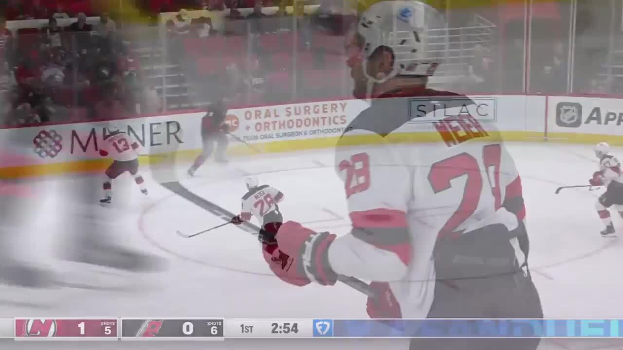 Timo Meier with a Goal vs. Carolina Hurricanes