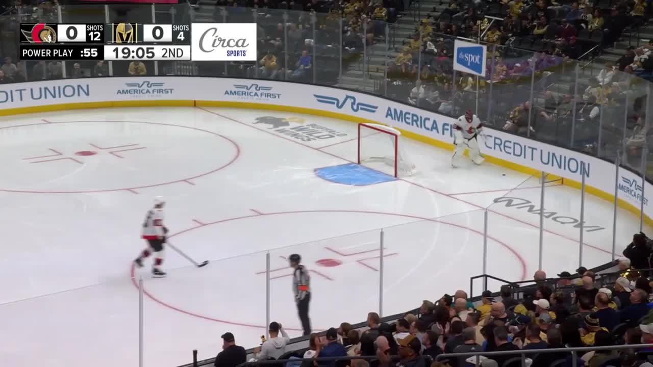 a Spectacular Goalie Save from Vegas Golden Knights vs. Ottawa Senators
