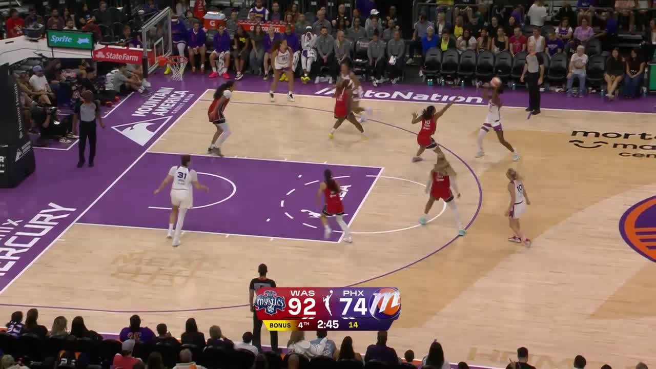 Kyara Linskens Top 2-pointers vs. Washington Mystics
