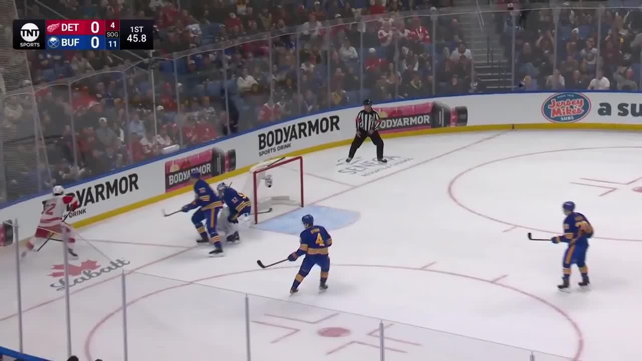 DET@BUF: Ellis with a great save against Marco Kasper