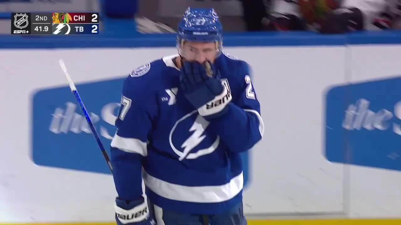 Ryan McDonagh with a Goal vs. Chicago Blackhawks