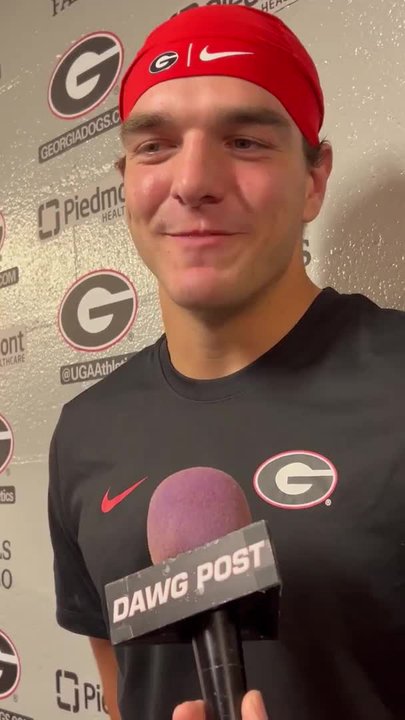 WATCH Georgia QB Gunner Stockton says it's 'good to see offense do good'