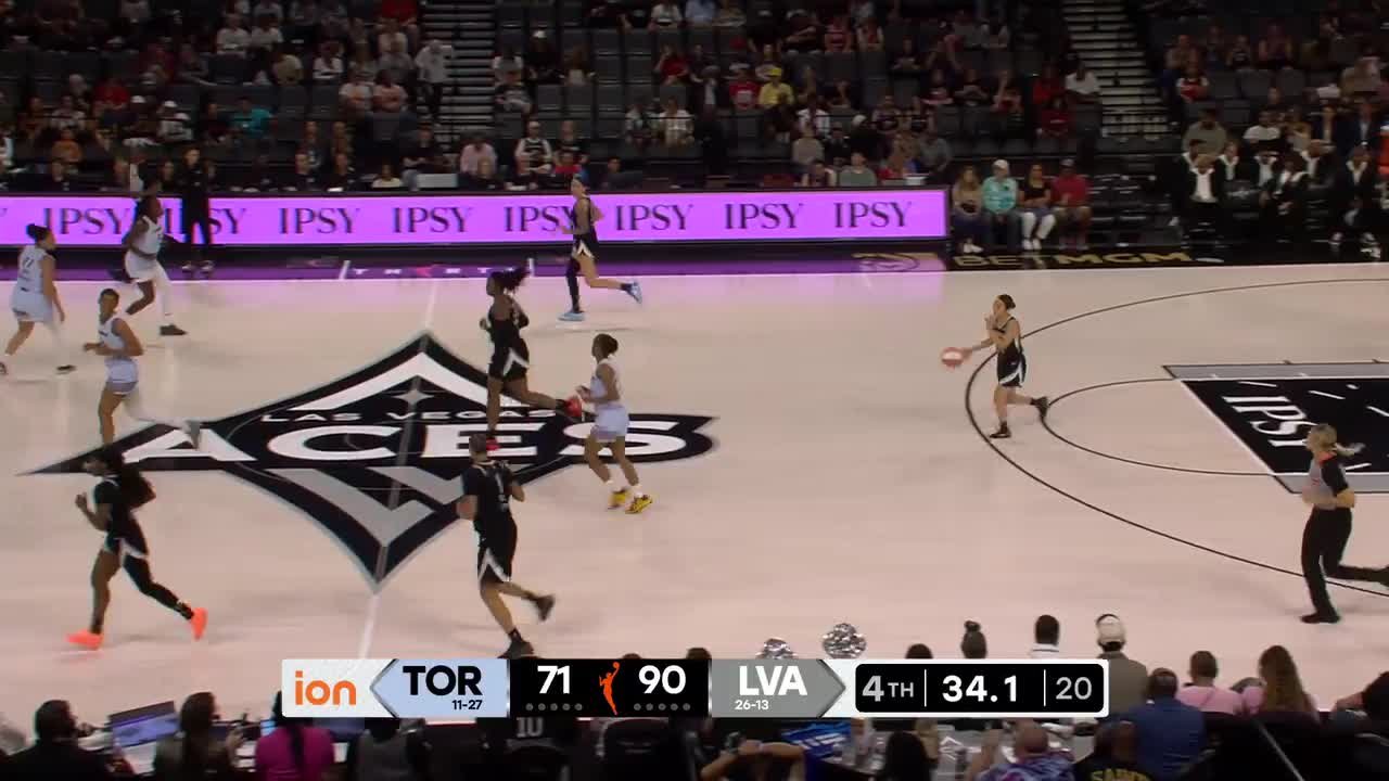 Kierstan Bell Top Deep 3S vs. Toronto Tempo