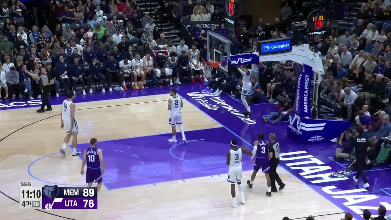 Josh Green scores and draws the foul