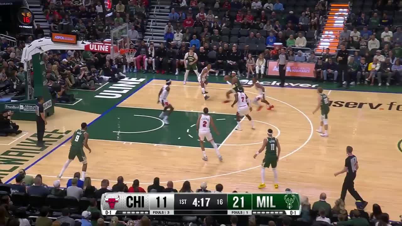 Ousmane Dieng with the great assist!