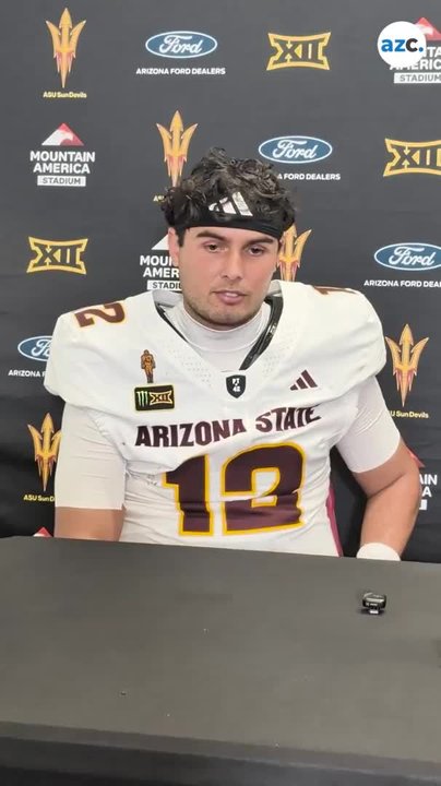 Arizona State QB Mikey Keene after loss to Texas Tech