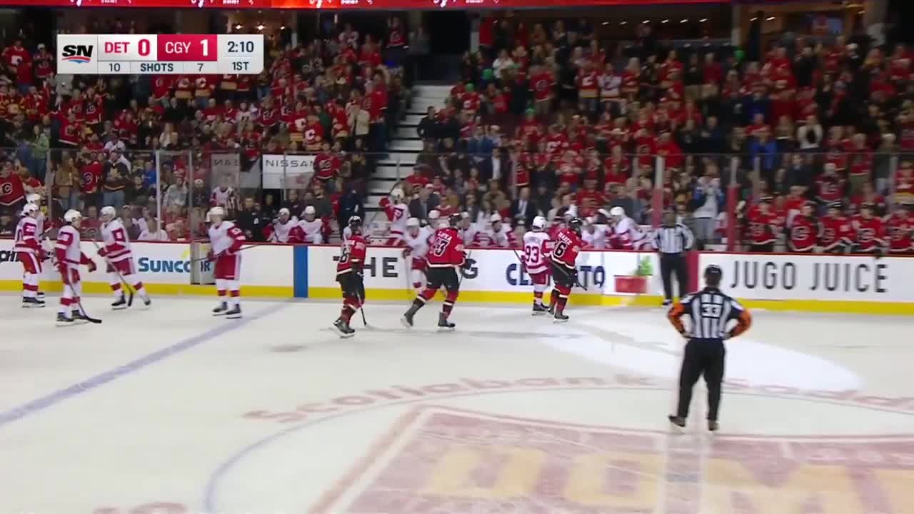 Joel Farabee with a Goal vs. Detroit Red Wings