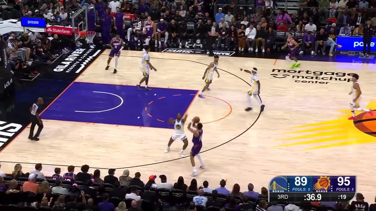 Devin Booker scores and draws the foul