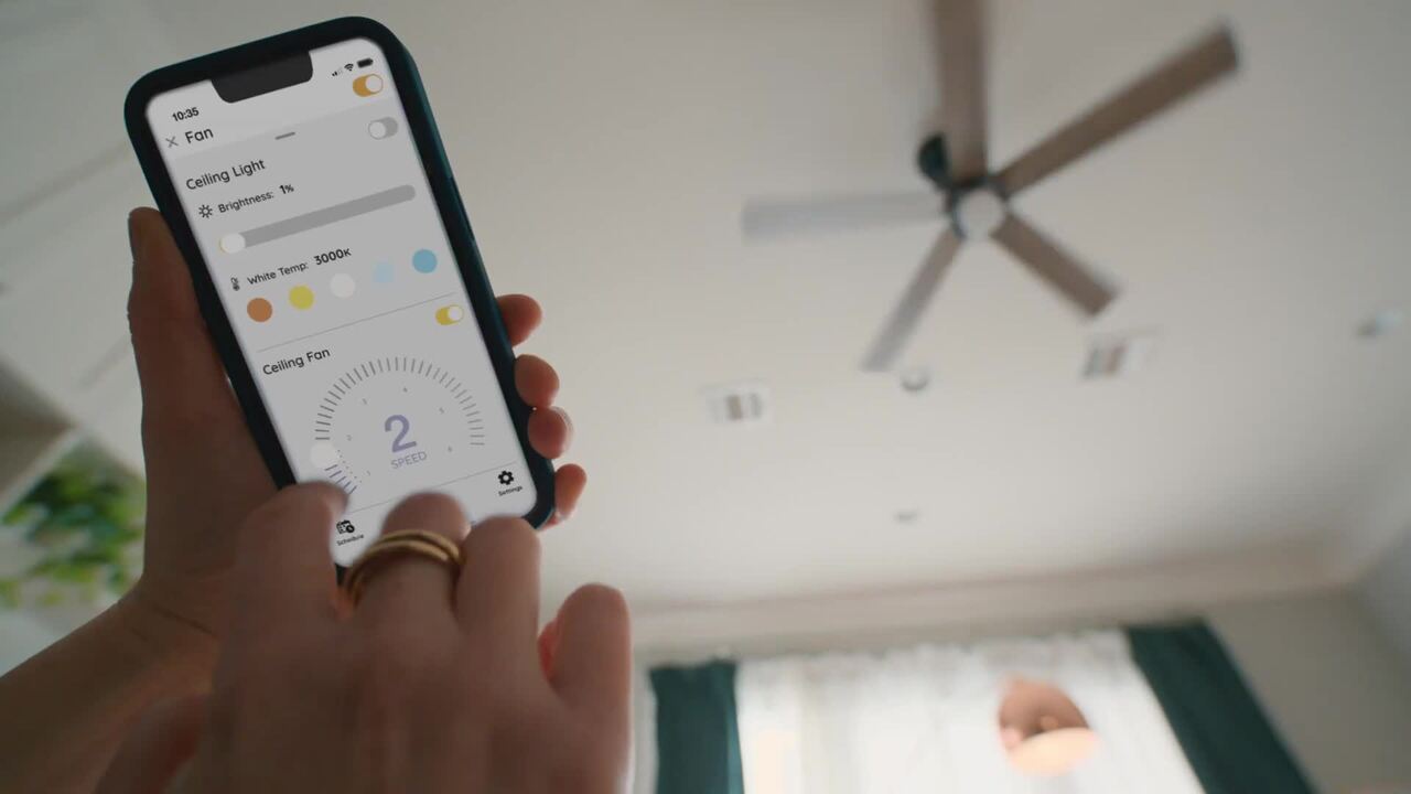 Smartphone camera flicker test ceiling fan
