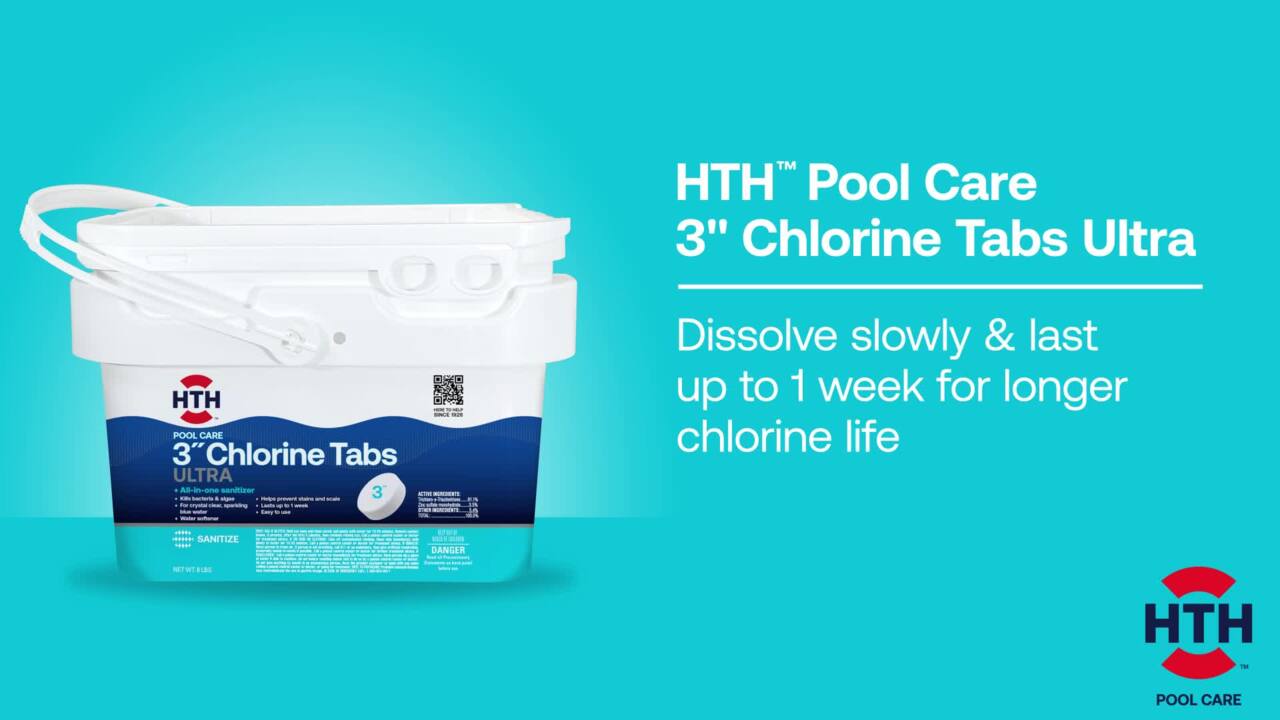 HTH™ Pool Care 1 In Chlorine Tabs: 1 Inch Chlorine Tablets