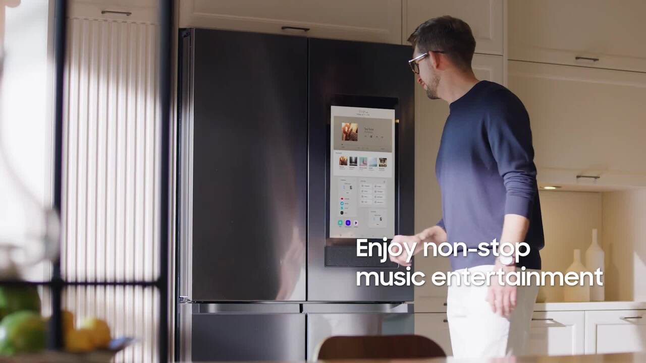 Samsung - Bespoke 29 Cu. ft 4-Door French Door Refrigerator with Beverage Center - White Glass