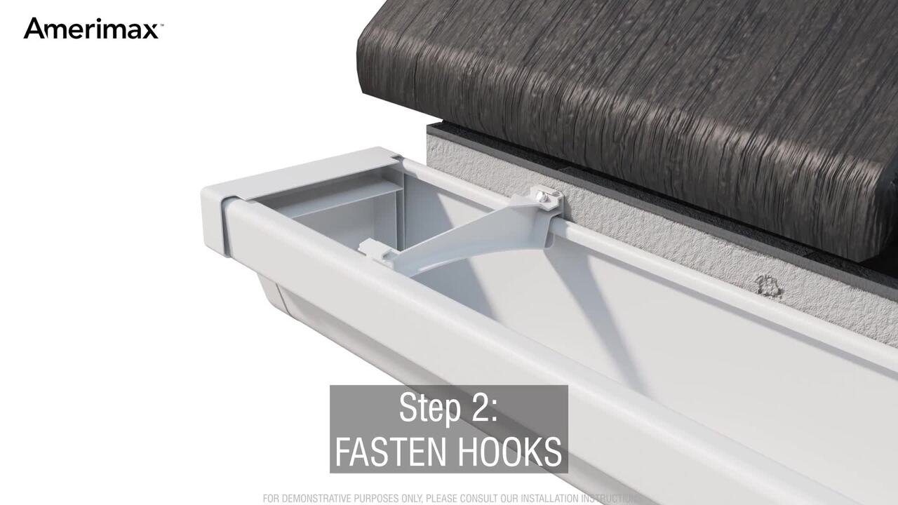 Amerimax Home Products 2 in. x 3 in. White Vinyl Downspout A