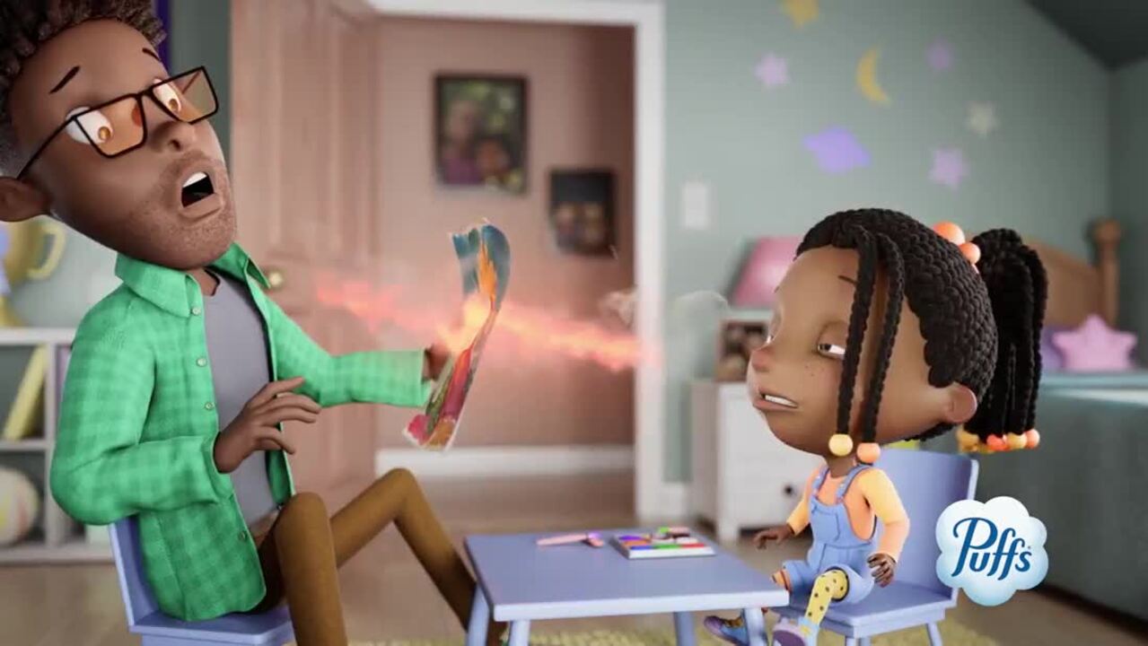 Puffs Plus Lotion 2-Ply Facial Tissue Cube Box (224-Tissues