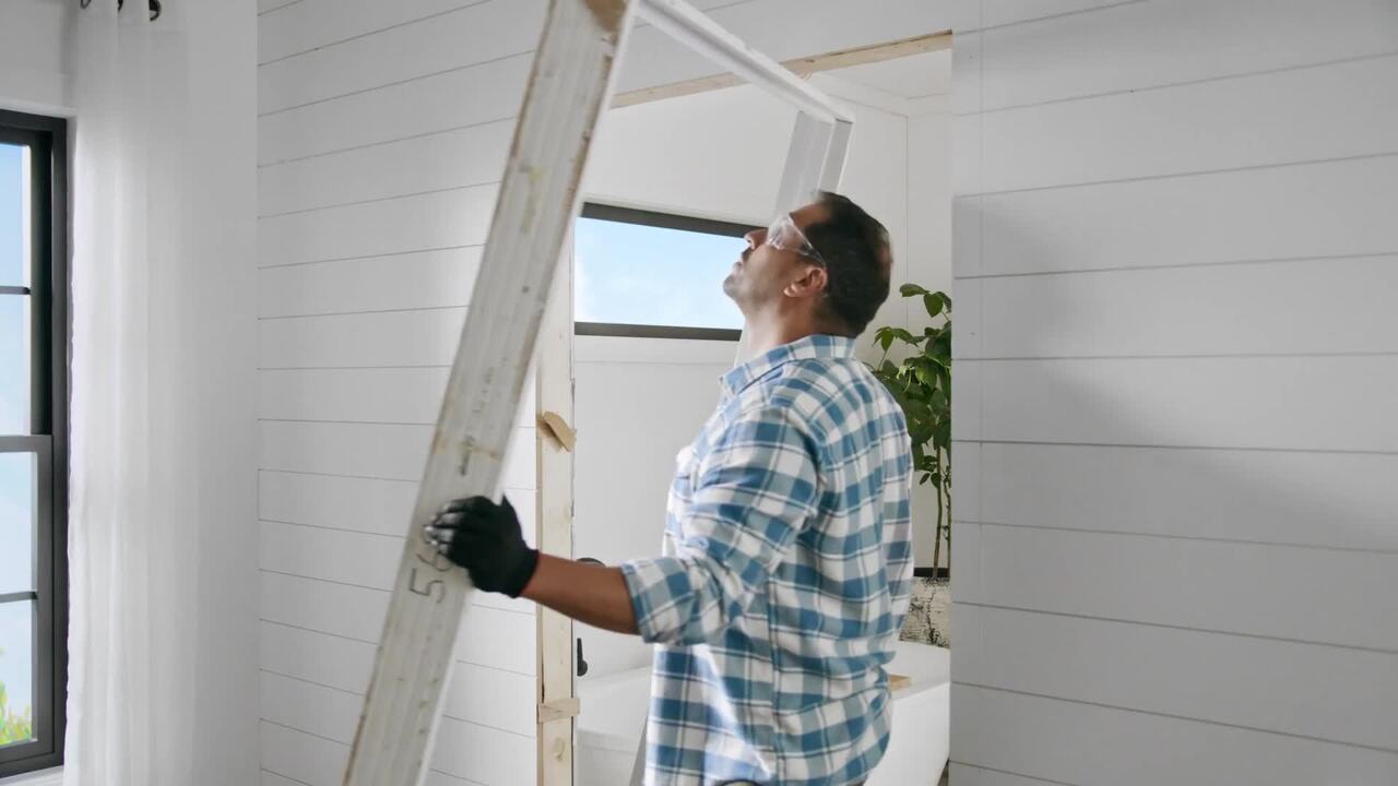 Masonite 36 in. x 80 in. 2-Panel Logan Hollow Core Primed Molded