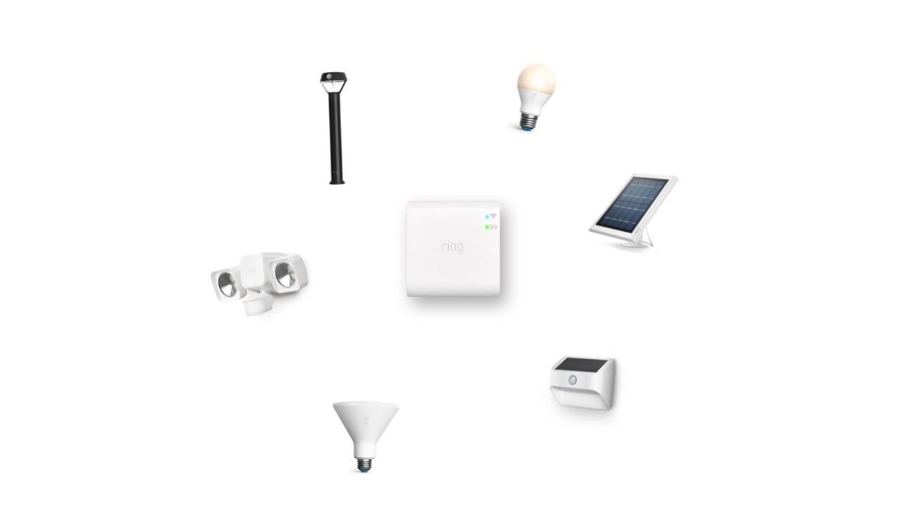 Smart Lighting Bridge Made For Ring Smart Lighting Devices and Cameras -  White