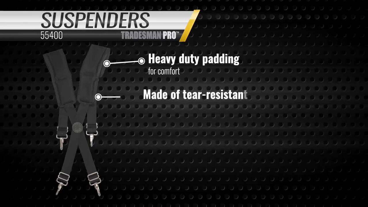 Klein Tools Black Nylon Tradesman Pro Suspenders 55400 - The Home