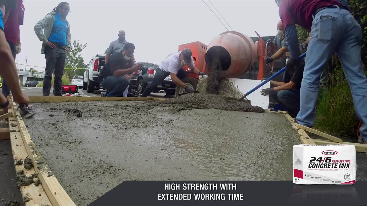 Rapid Set - 60 lbs. 24/6 Fast-Setting Concrete Mix