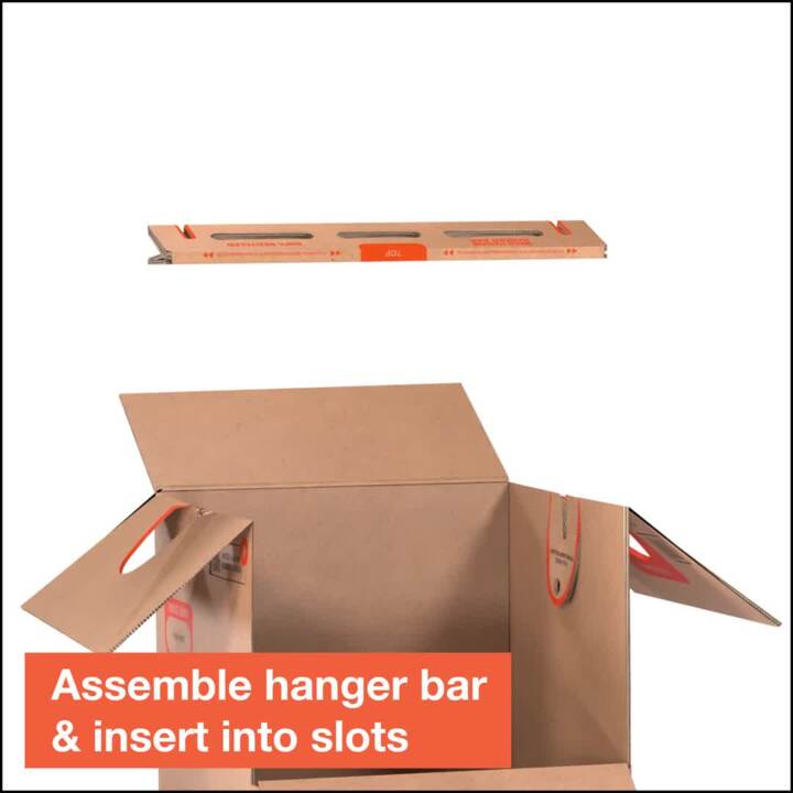 The Home Depot Heavy-Duty Tall Wardrobe Moving Box with Metal Hanging Bar  and Handles 2 Pack (24 in. L x 24 in. W x 44 in. D) HDWRDBX2PCK - The Home  Depot