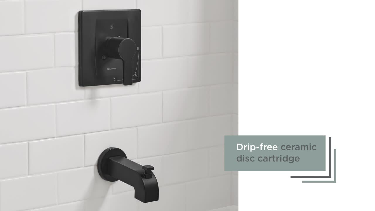 Genta Single-Handle 1-Spray Tub and Shower Faucet in Matte Black (Valve Included) Genta Single-Handle 1-Spray Tub and Shower Faucet in Matte Black (Valve Included)