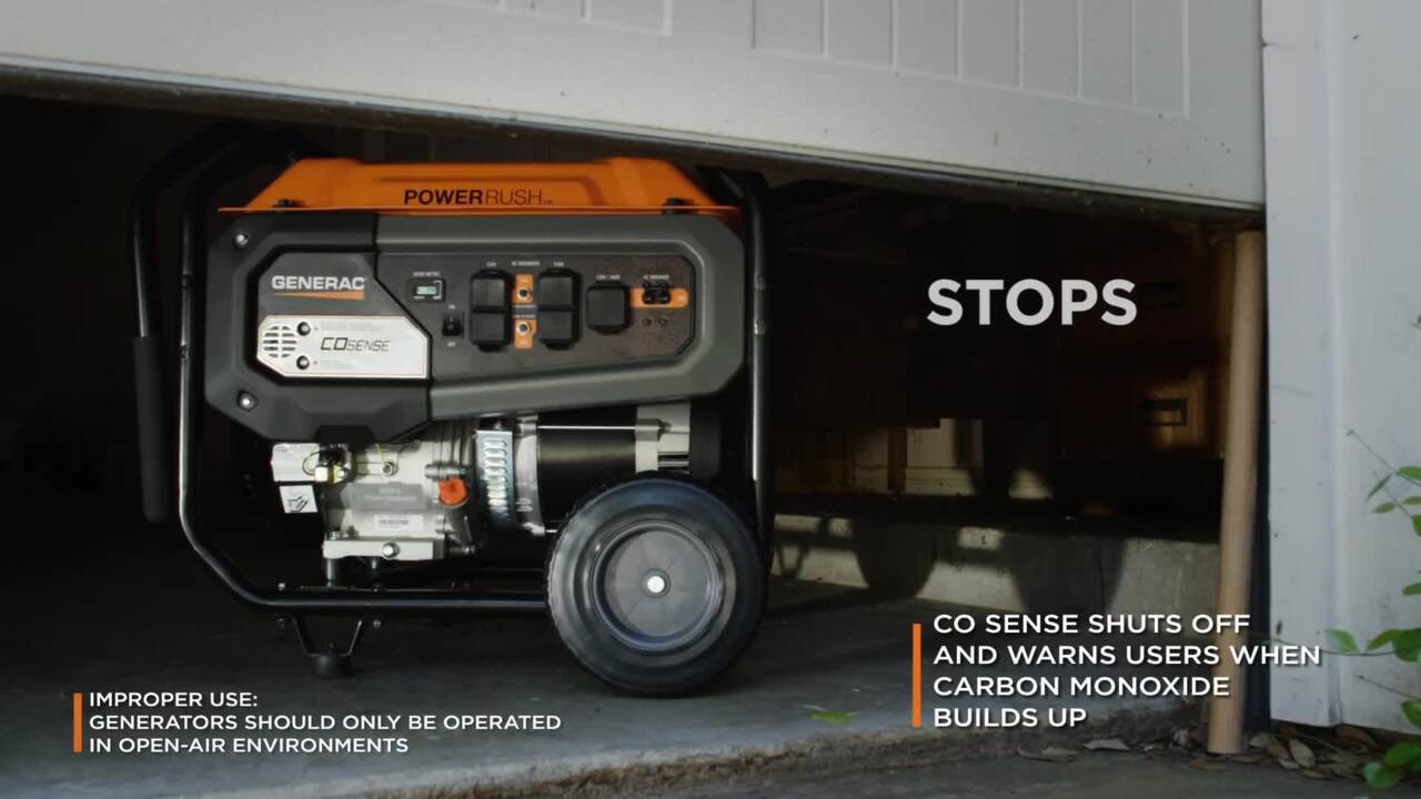 Generac 8125 / 6500-Watt Gasoline Powered Portable Generator with 