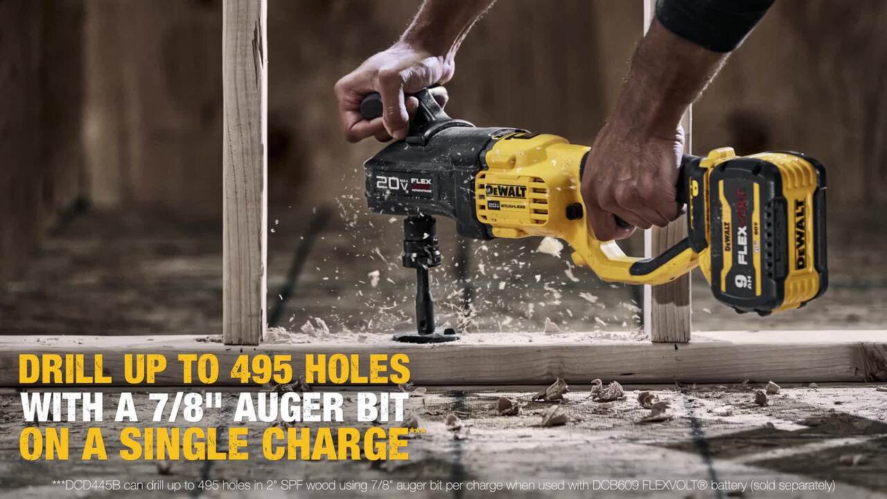 FLEXVOLT 60-Volt MAX Lithium-Ion Cordless Brushless 1/2 in. Stud and Joist Drill Kit W/9.0 Ah Pack, Tool Bag and Charger FLEXVOLT 60-Volt MAX Lithium-Ion Cordless Brushless 1/2 in. Stud and Joist Drill Kit W/9.0 Ah Pack, Tool Bag and Charger