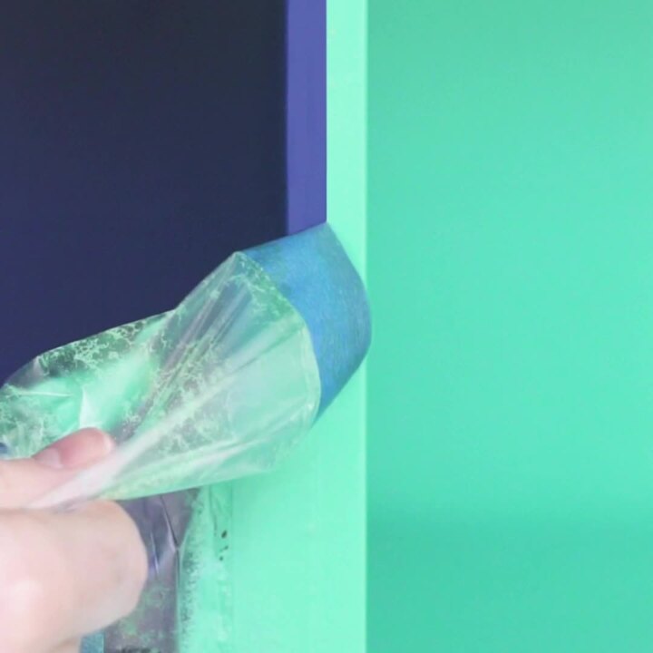 ScotchBlue Tape + Plastic with Dispenser, 2 ft x 90 ft 