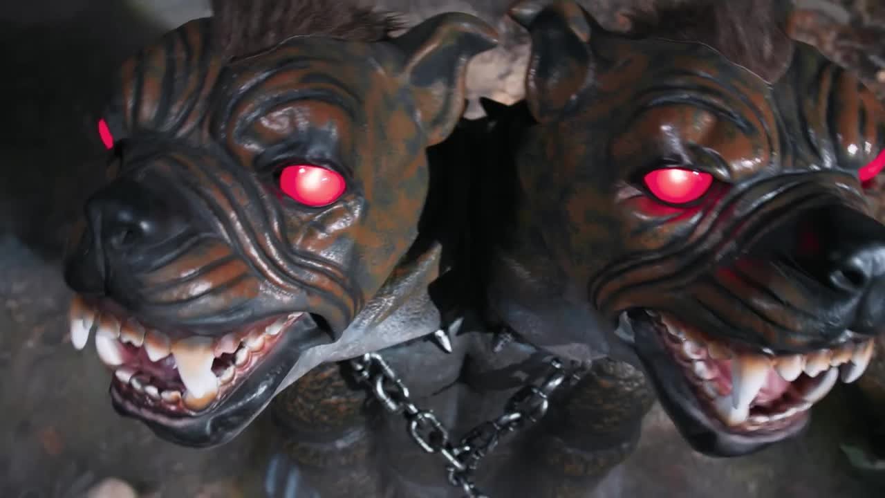 Home Accents Holiday 3.5 FT Wicked Woods Animated LED Hell Hound