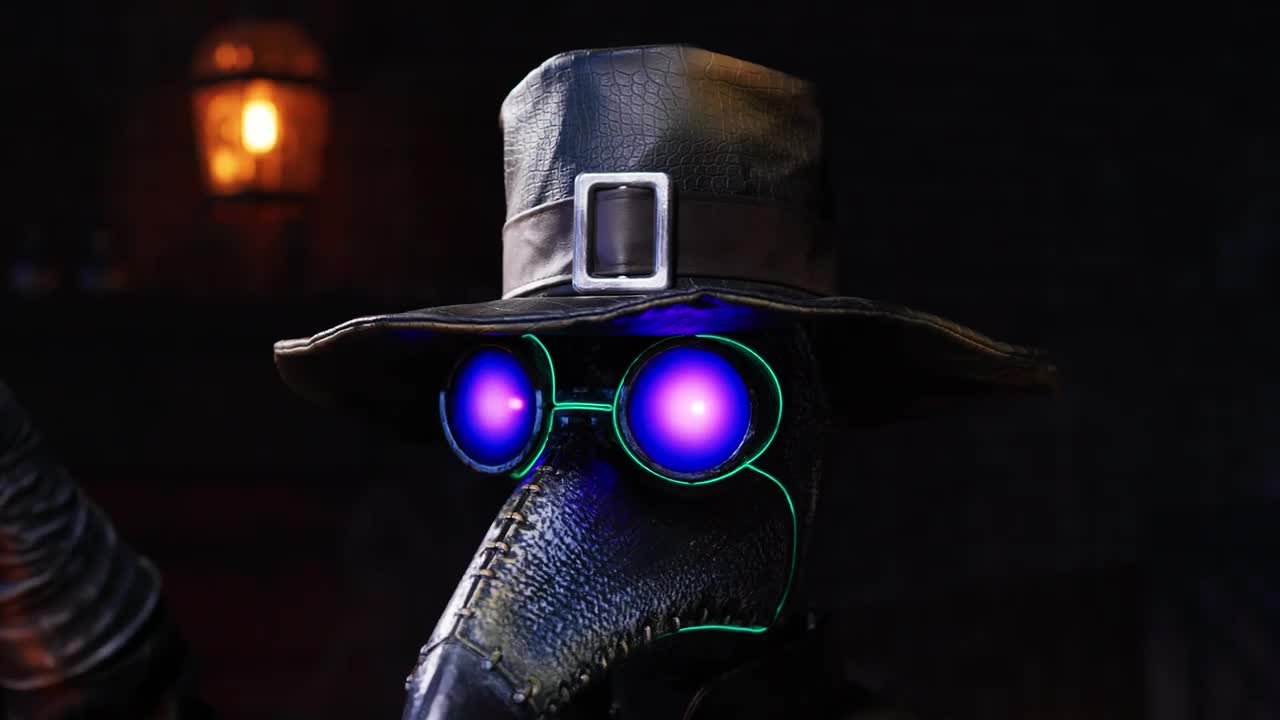 Home Accents Holiday 7 FT Grave & Bones Animated LED Plague Doctor