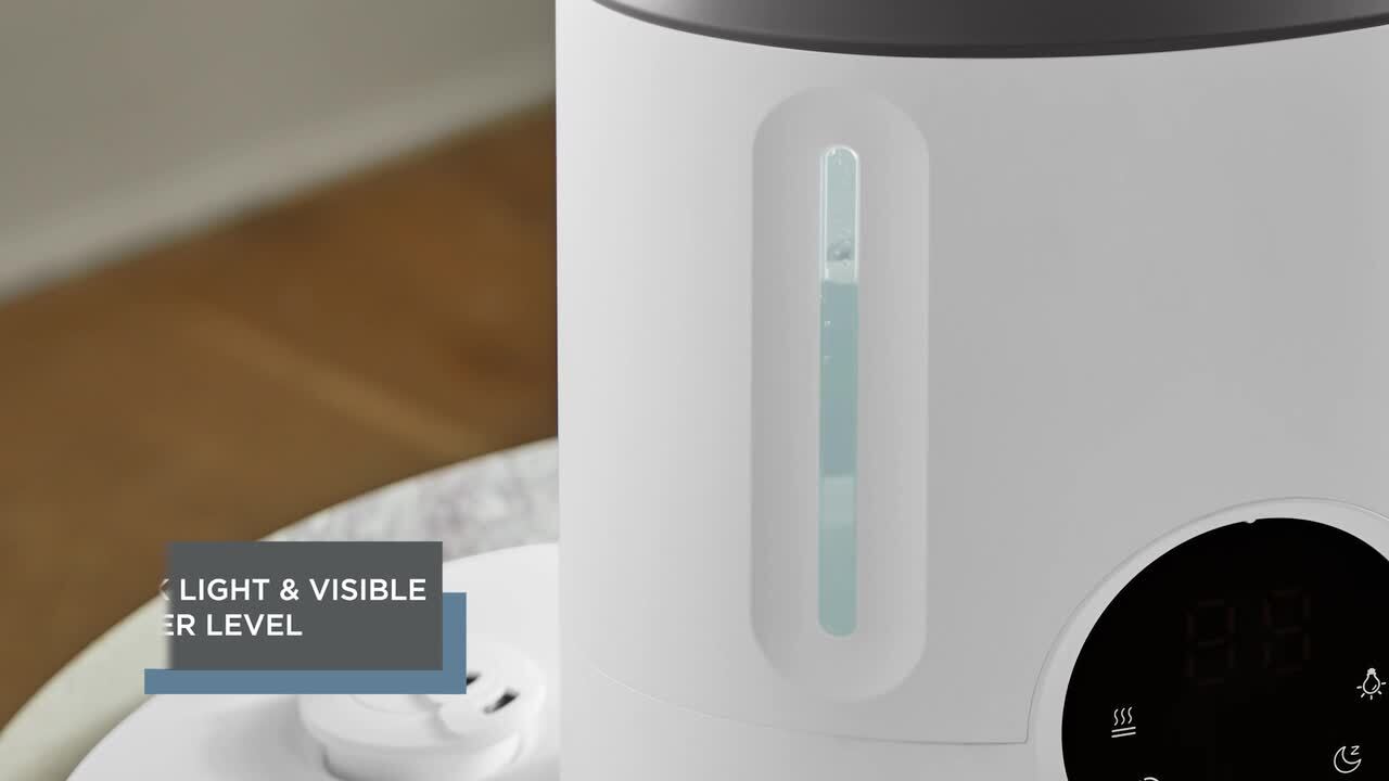 FUJIKA Smarty 温浴器 ドーム型 ホワイト Vissani 2 Gal. Ultrasonic Humidifier 360 ° Turning Dual Nozzle