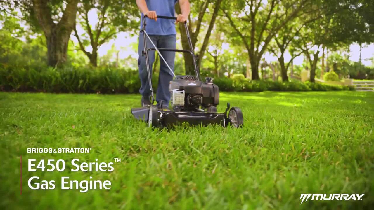 20 in. 125 cc Briggs & Stratton Walk Behind Gas Push Lawn Mower with 4 Wheel Height Adjustment and Prime 'N Pull Start