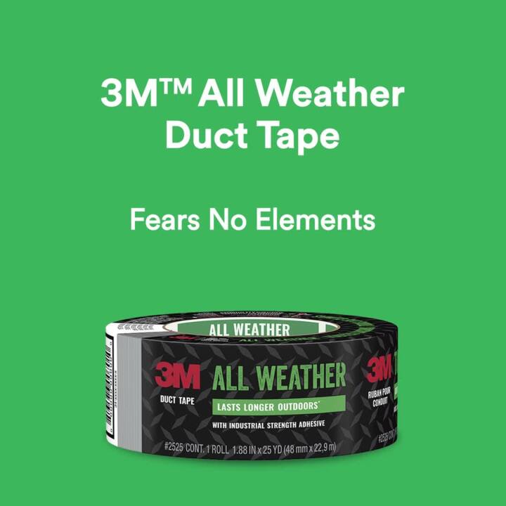3M Yellow Rubberized Duct Tape 1.88-in x 20 Yard(S) in the Duct