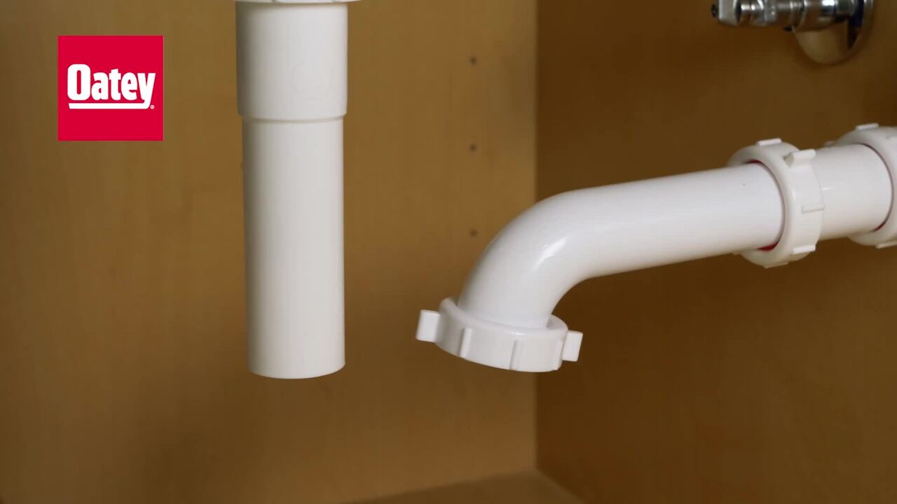 SIMPLE DRAIN 1.25 in. Rubber Threaded P-Trap Bathroom Single Sink Drain Kit