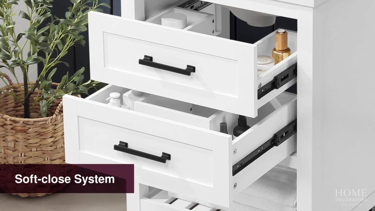 Home Decorators Collection Autumn 30 in. Single Sink White