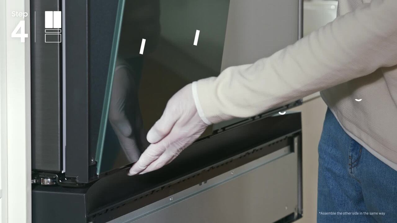 RF23A967541 by Samsung - Bespoke Counter Depth 4-Door Flex™ Refrigerator  (23 cu. ft.) in Navy Glass