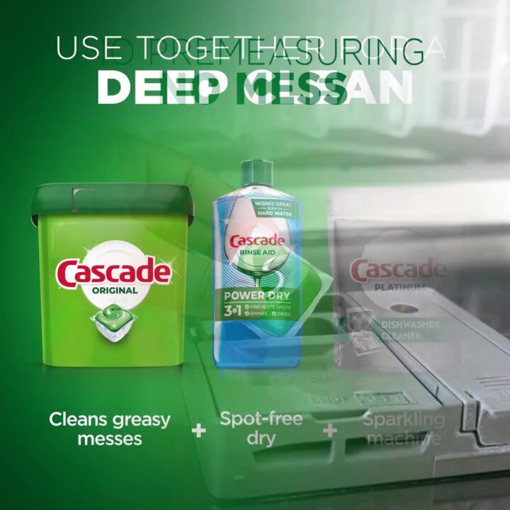 Cascade Platinum Dishwasher Detergent, Fresh Scent, Actionpacs - 14 actionpacs, 221 g