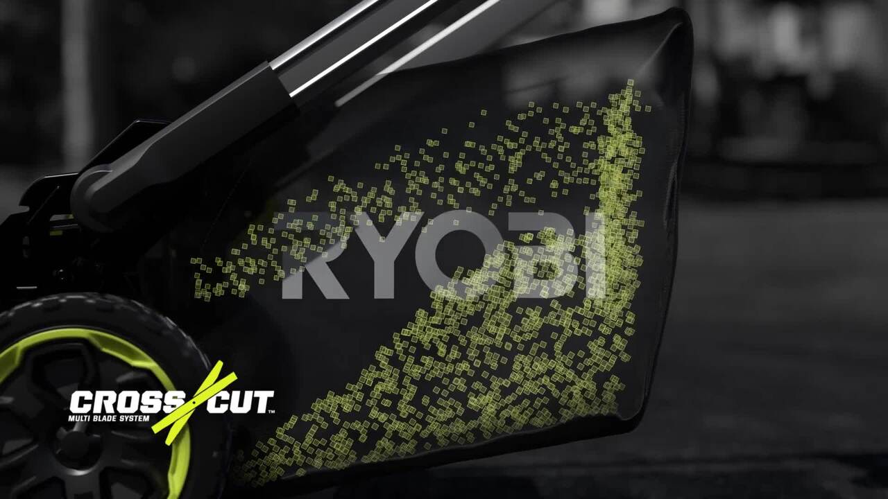 RYOBI 21 in. 40-Volt Brushless Lithium-Ion Cordless SMART TREK SelfPropelled Walk Behind Mower Two 6.0 AhBatteries & 1 Charger